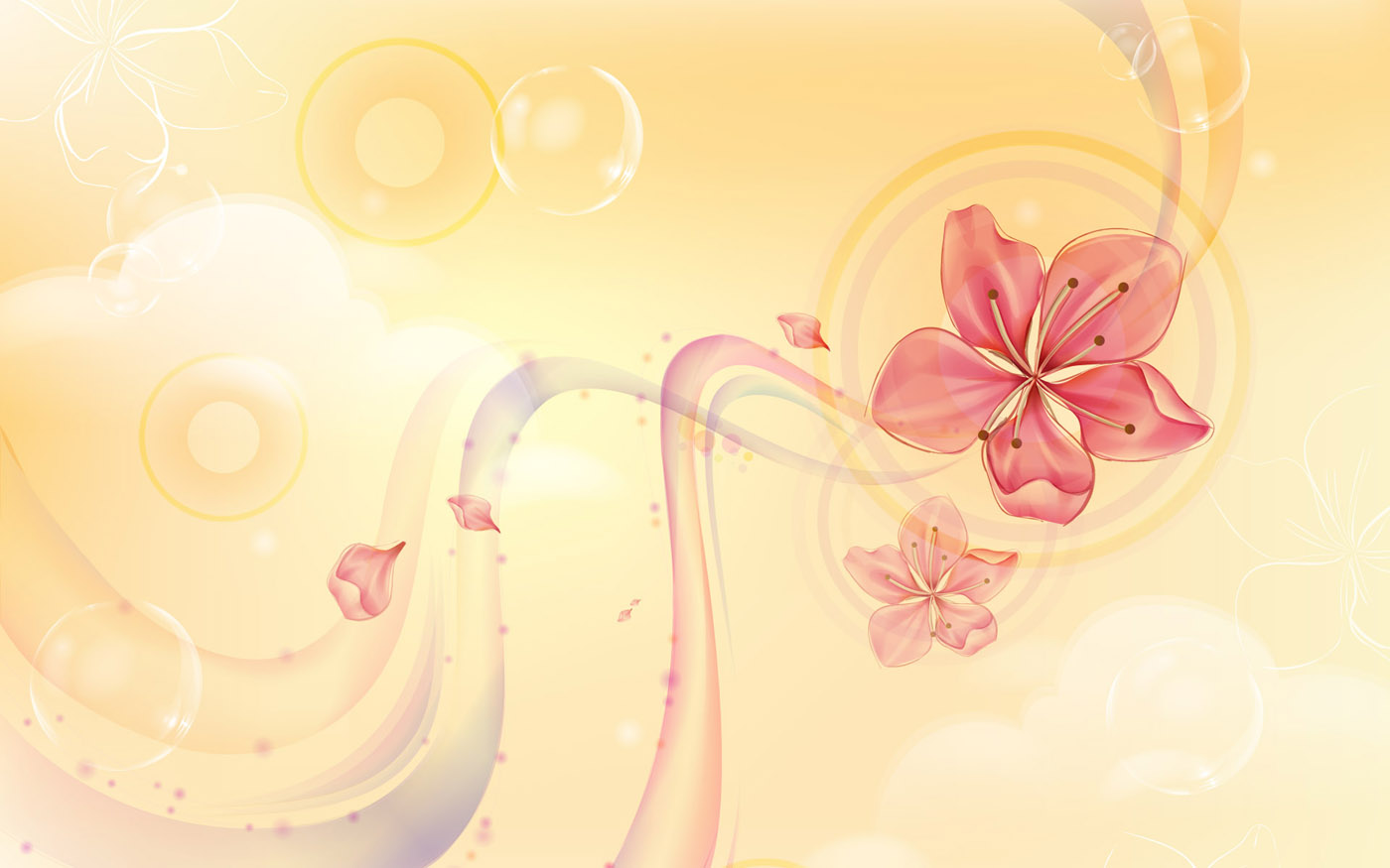 高清晰炫彩花纹壁纸