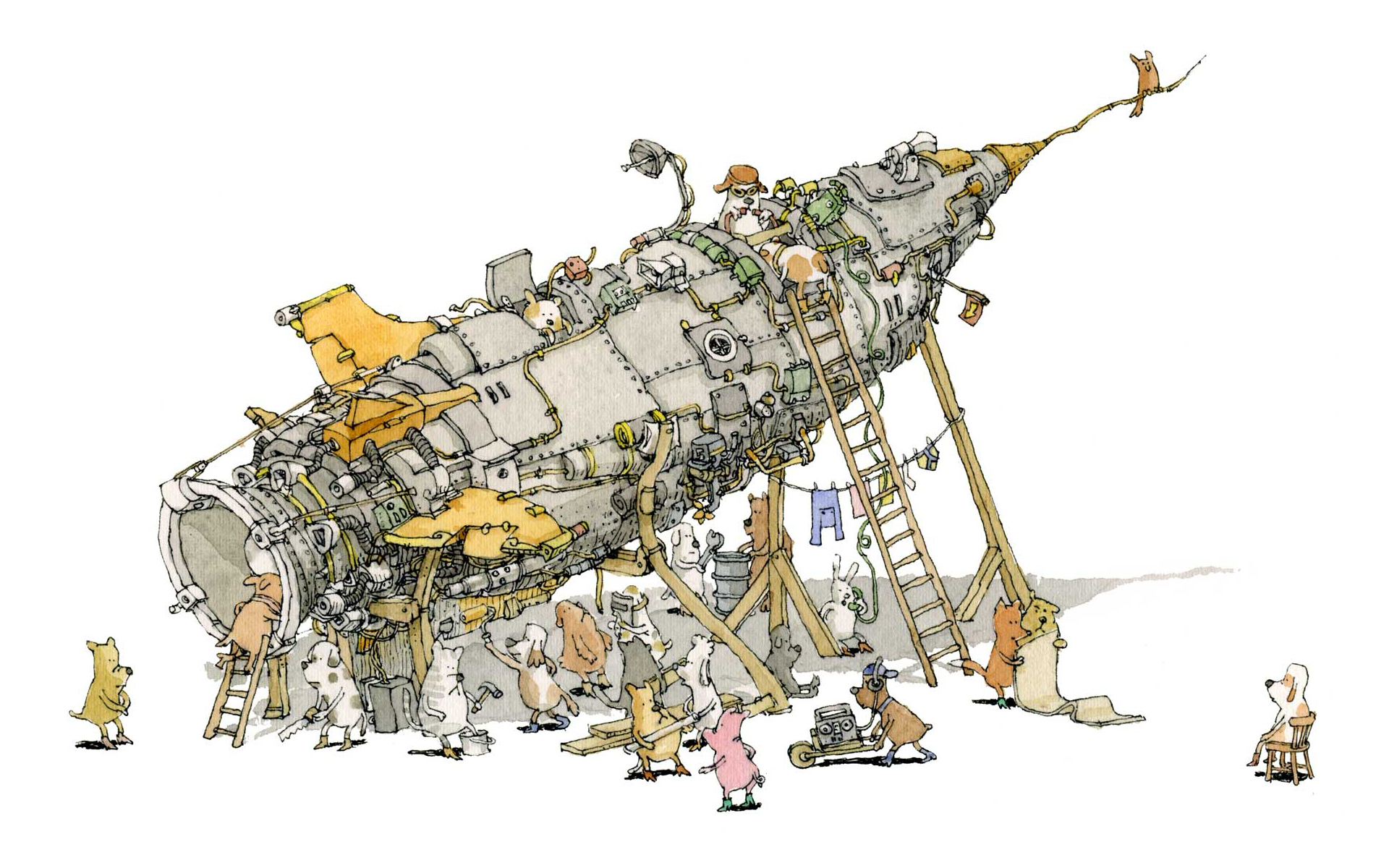 简洁游戏插画壁纸_游戏_太平洋电脑网