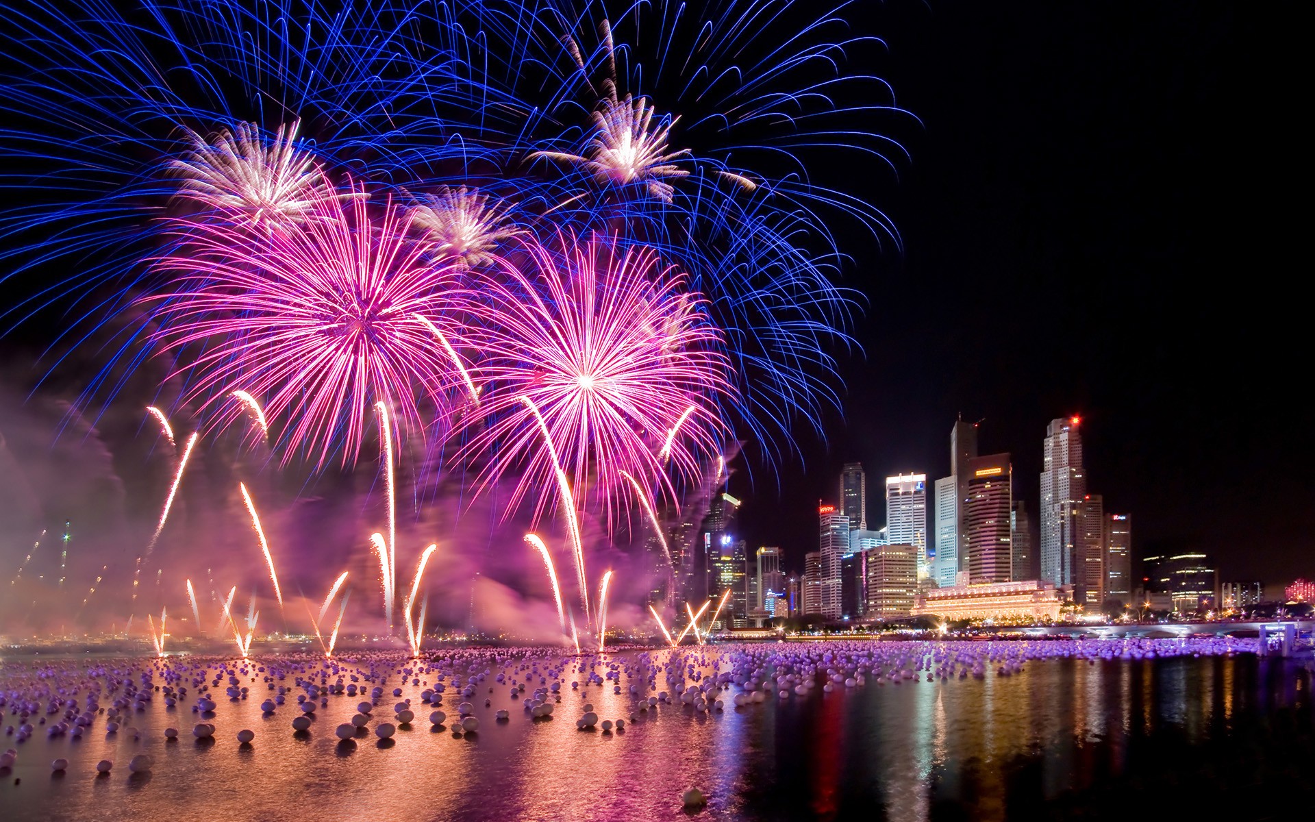 烟花璀璨夜景壁纸(二)