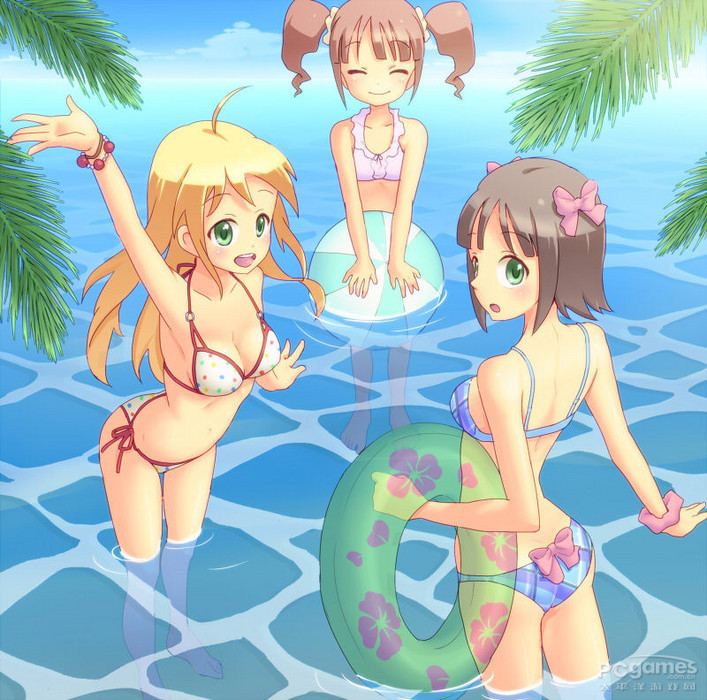 二次元比基尼深沟美少女