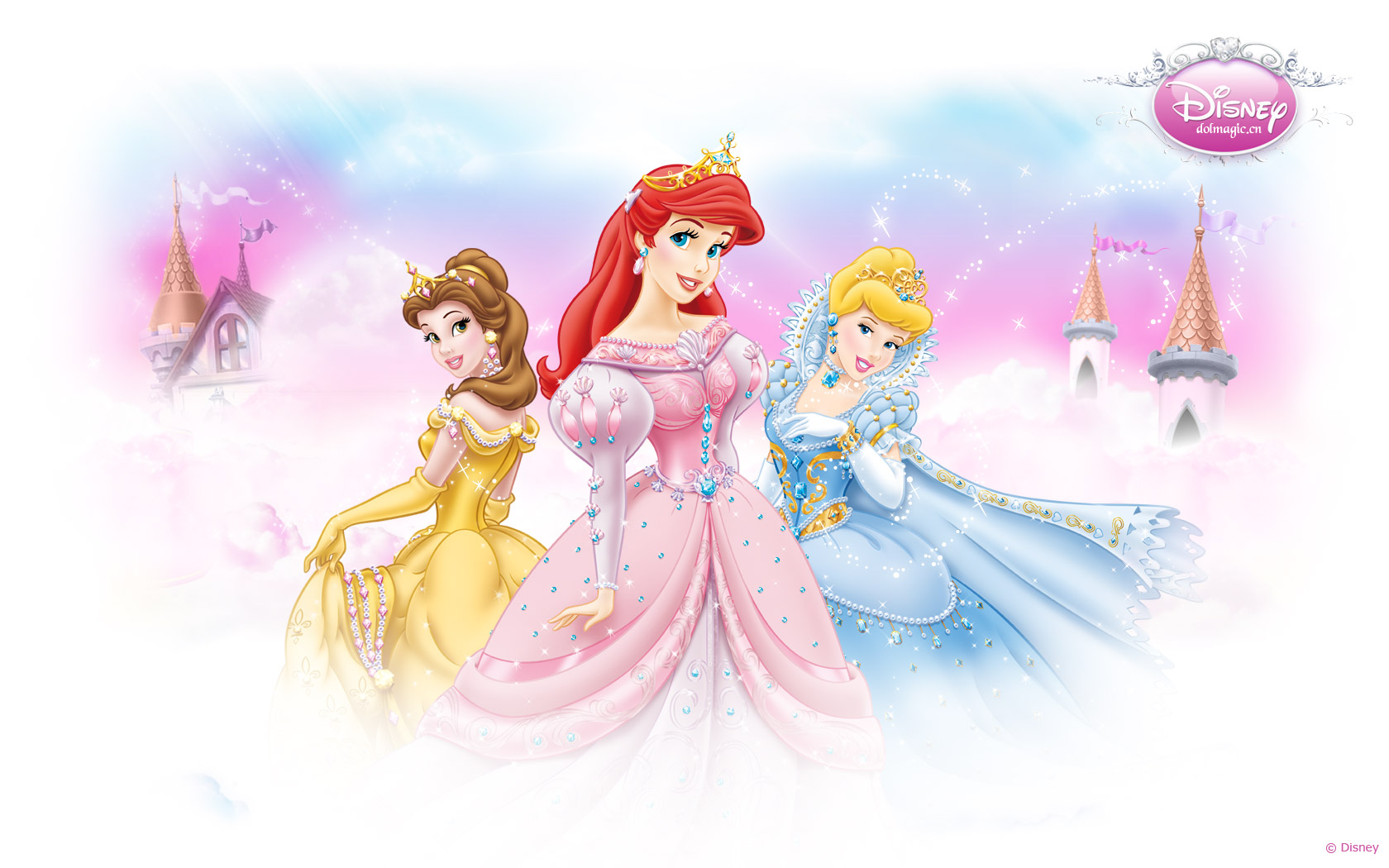 迪士尼 现代迪士尼公主艾莎安娜白雪公主仙蒂公主玩具_设计素材库免费下载-美间设计