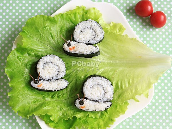 可爱蜗牛寿司